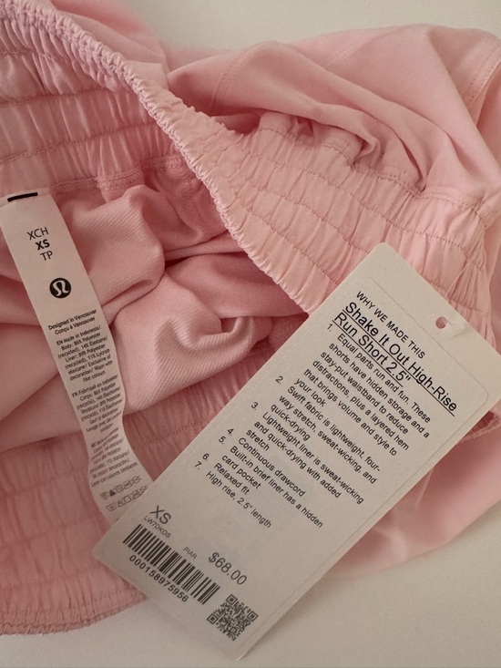 Lululemon Shake It Out High-Rise Run Short 2.5” (NWT, XS) – Pink - Picture 5 of 5